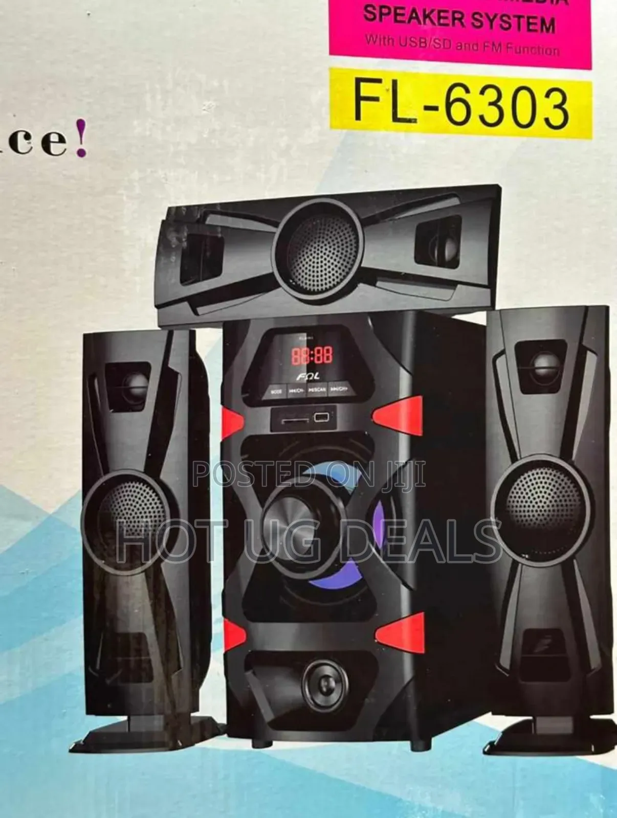 3in1 Fol Multimedia Bluetooth Woofer, Fm Radio - Black