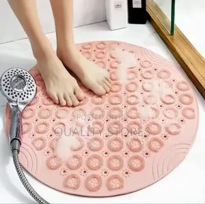 Anti-Slippery Bath Mat Peach