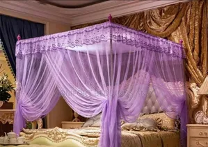 Four Stand Metallic Mosquito Net