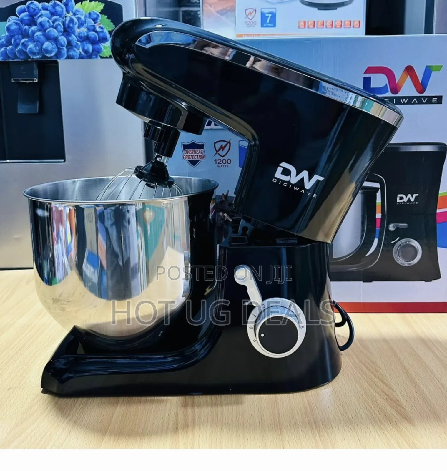 Digiwave 8ltr Stand Mixer 1200W 6 Power Level With Cover