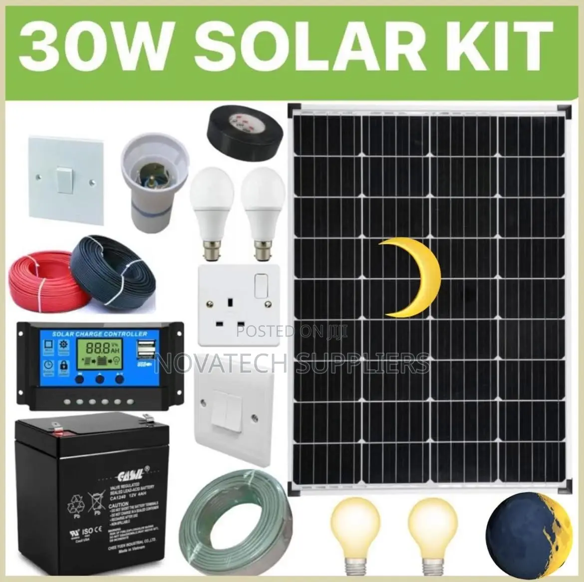 30W Solar System Full Kit Sunset
