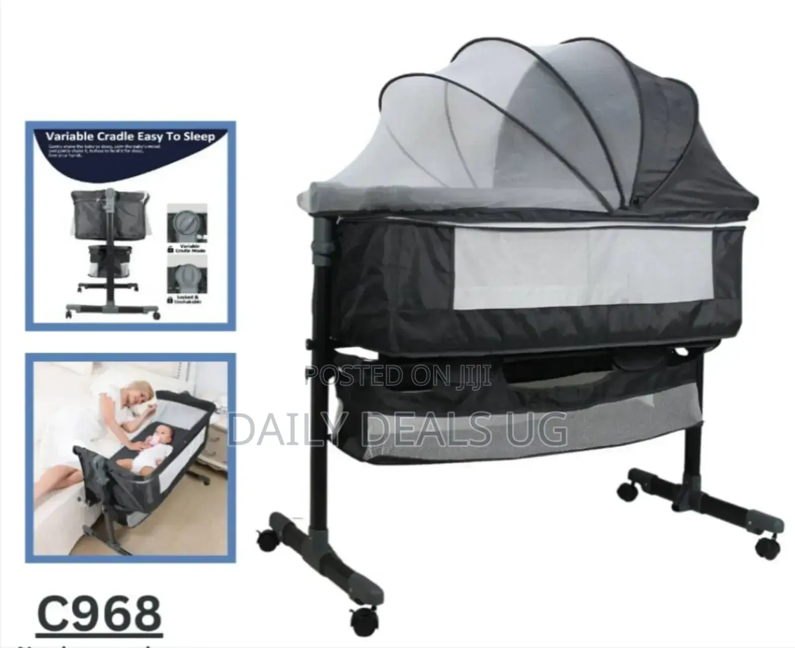 Newborn Baby Swing Bed Crib