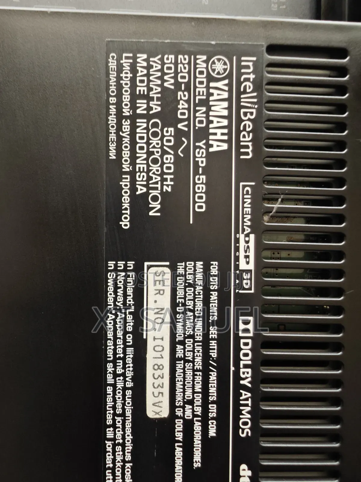 Yamaha Ysp-5600 Dolby Atmos Digital Sound Projector/Beam