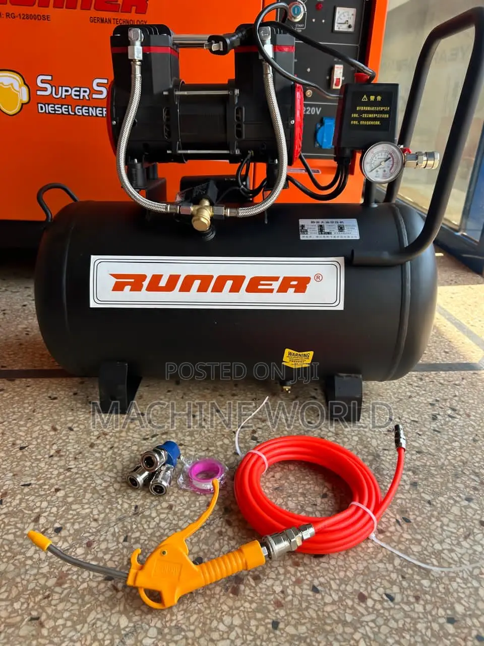 Rummer Compressor With Accessories 25ltrs
