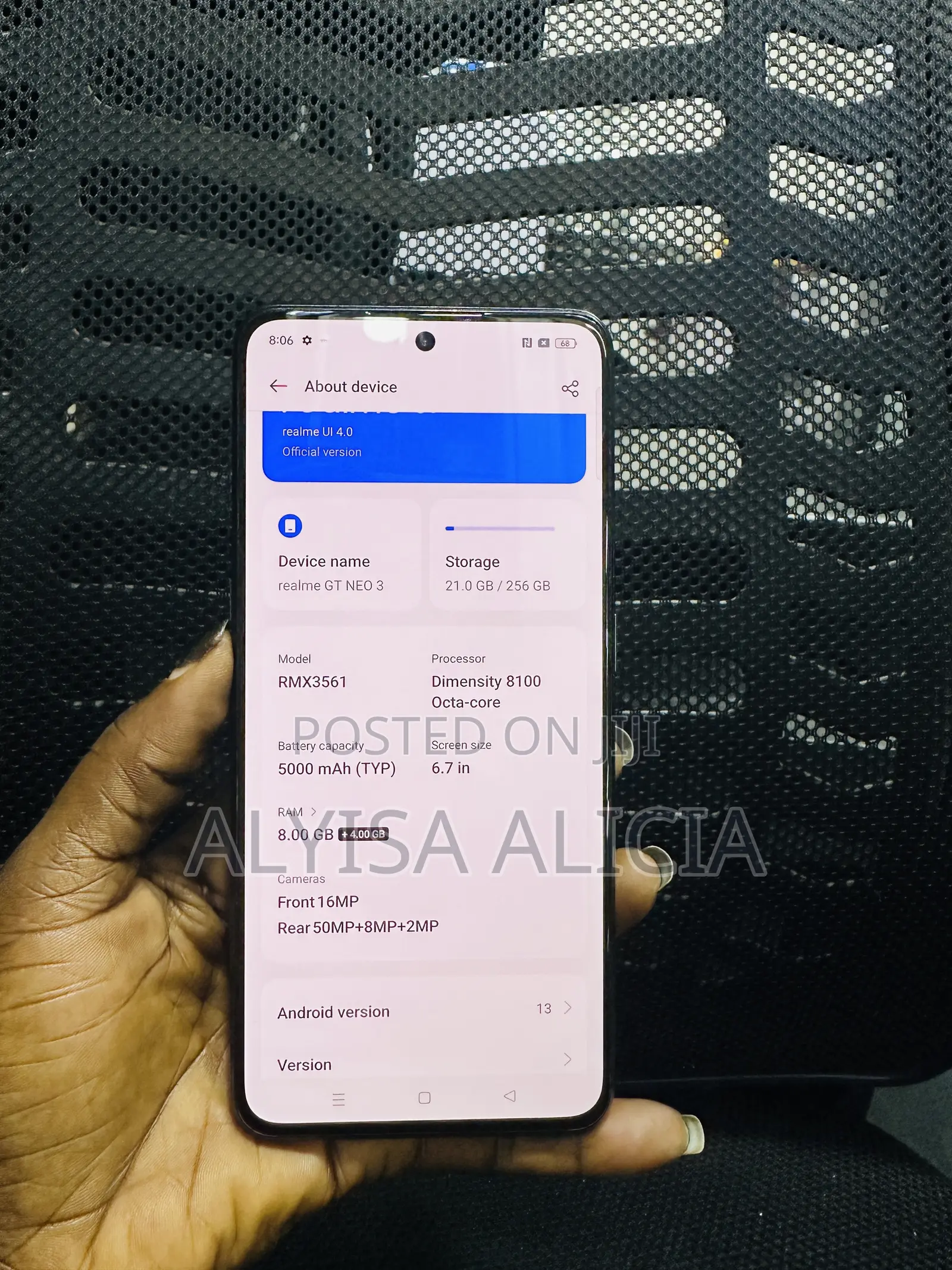 Realme GT Neo 3 256 GB Black
