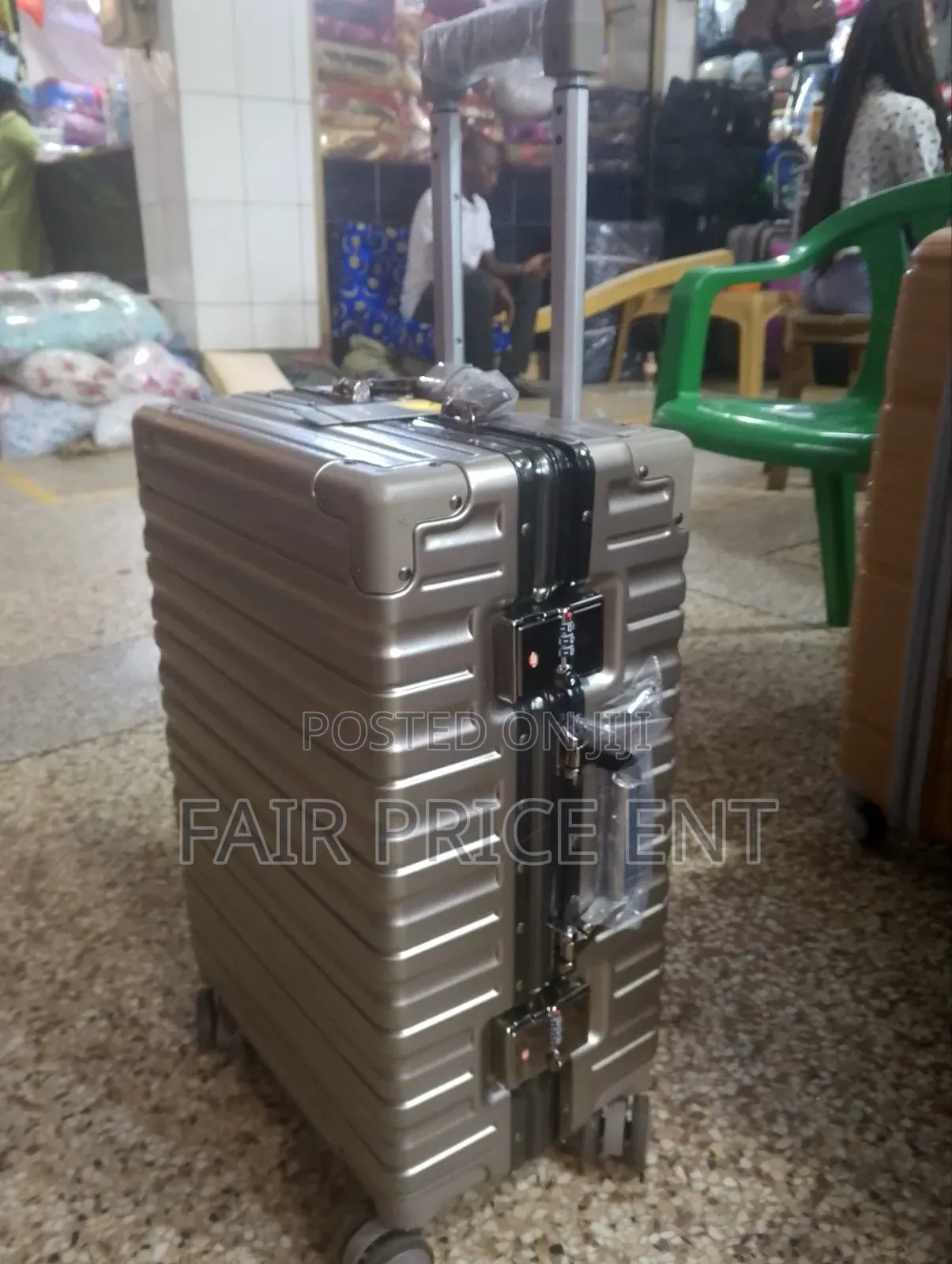 Noble Aluminium Plastic Suitcases. Medium.( Gold)