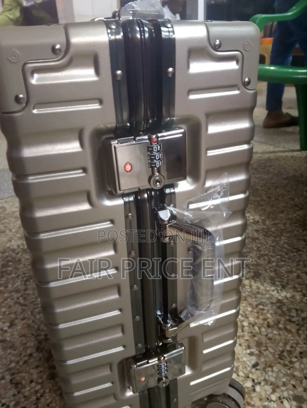 Noble Aluminium Plastic Suitcases. Medium.( Gold)