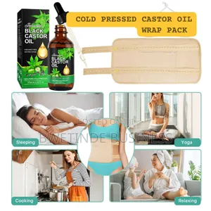 Photo - Cold Pressed Organic Castor Oil Pack - Complete Kit Bundle
