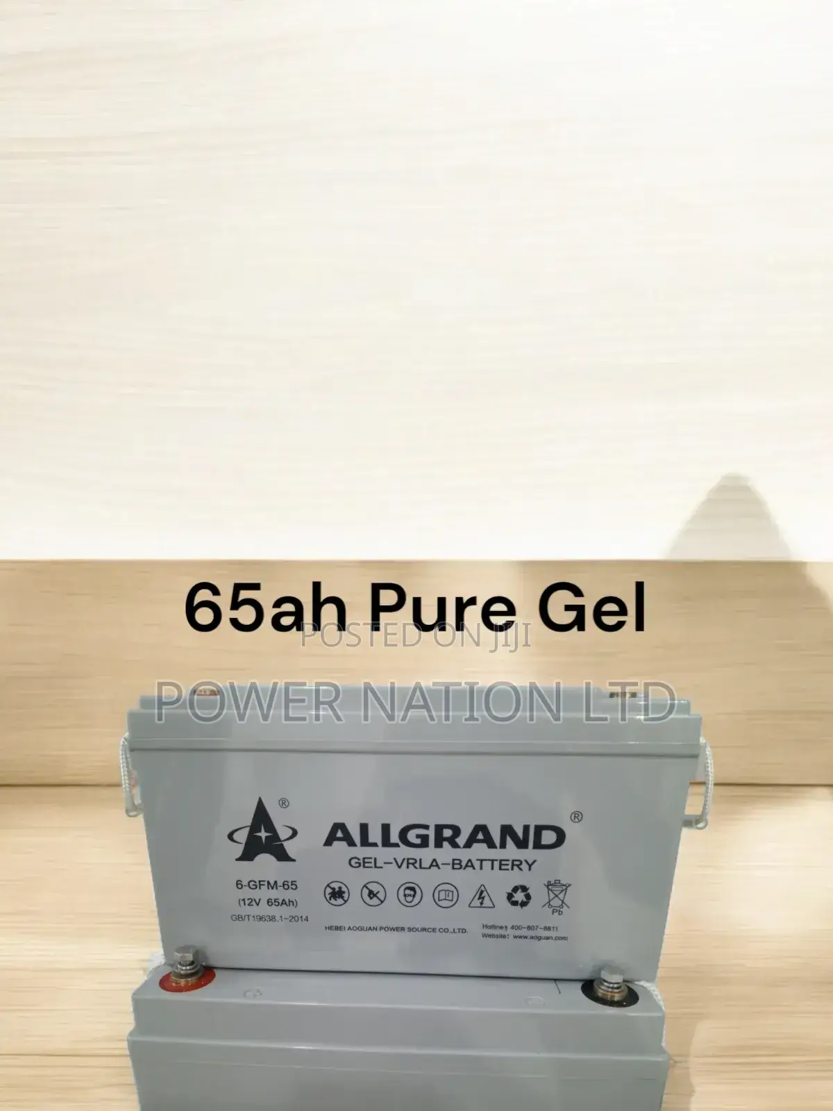 65ah Allgrand Turbo Pure Gel Battery