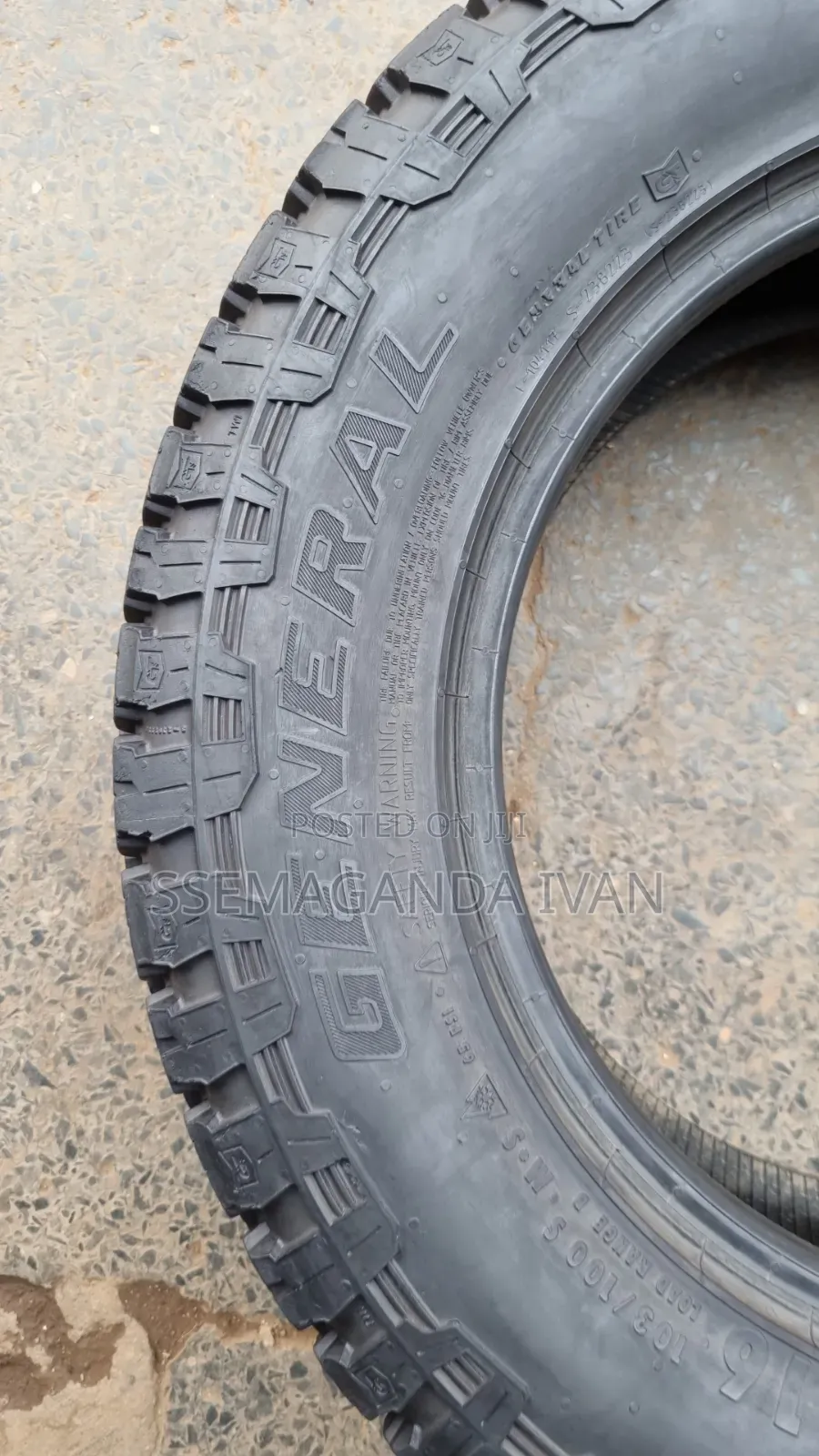 215/65r16 General All Terrain Origin Used Tyres