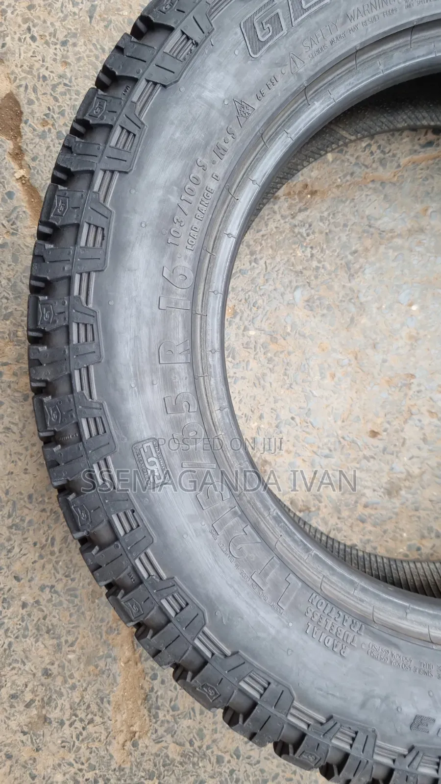 215/65r16 General All Terrain Origin Used Tyres