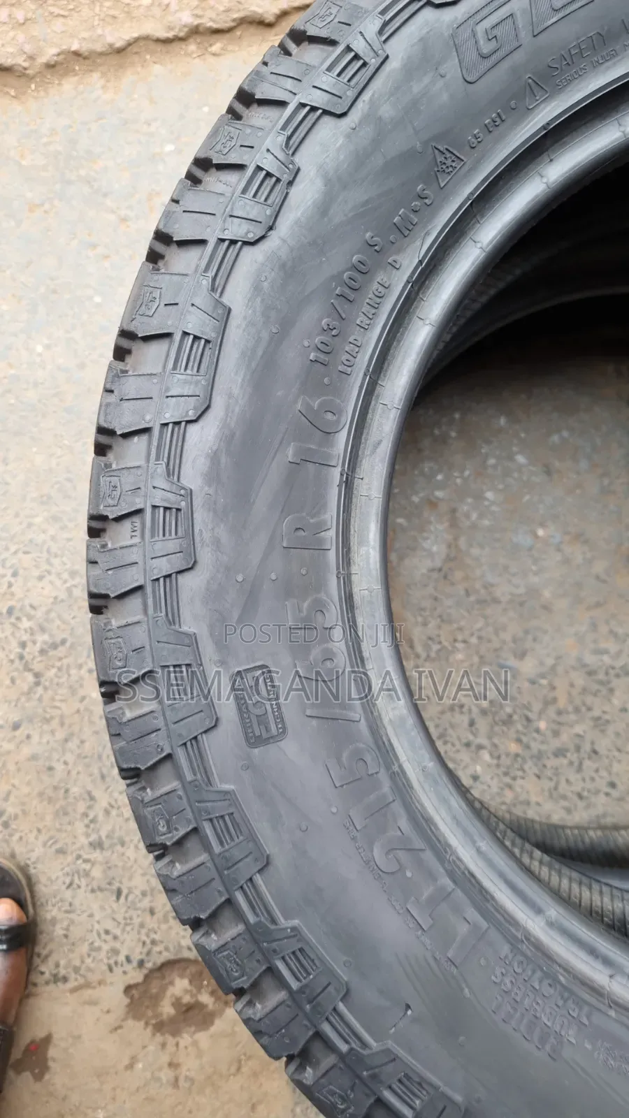 215/65r16 General All Terrain Origin Used Tyres