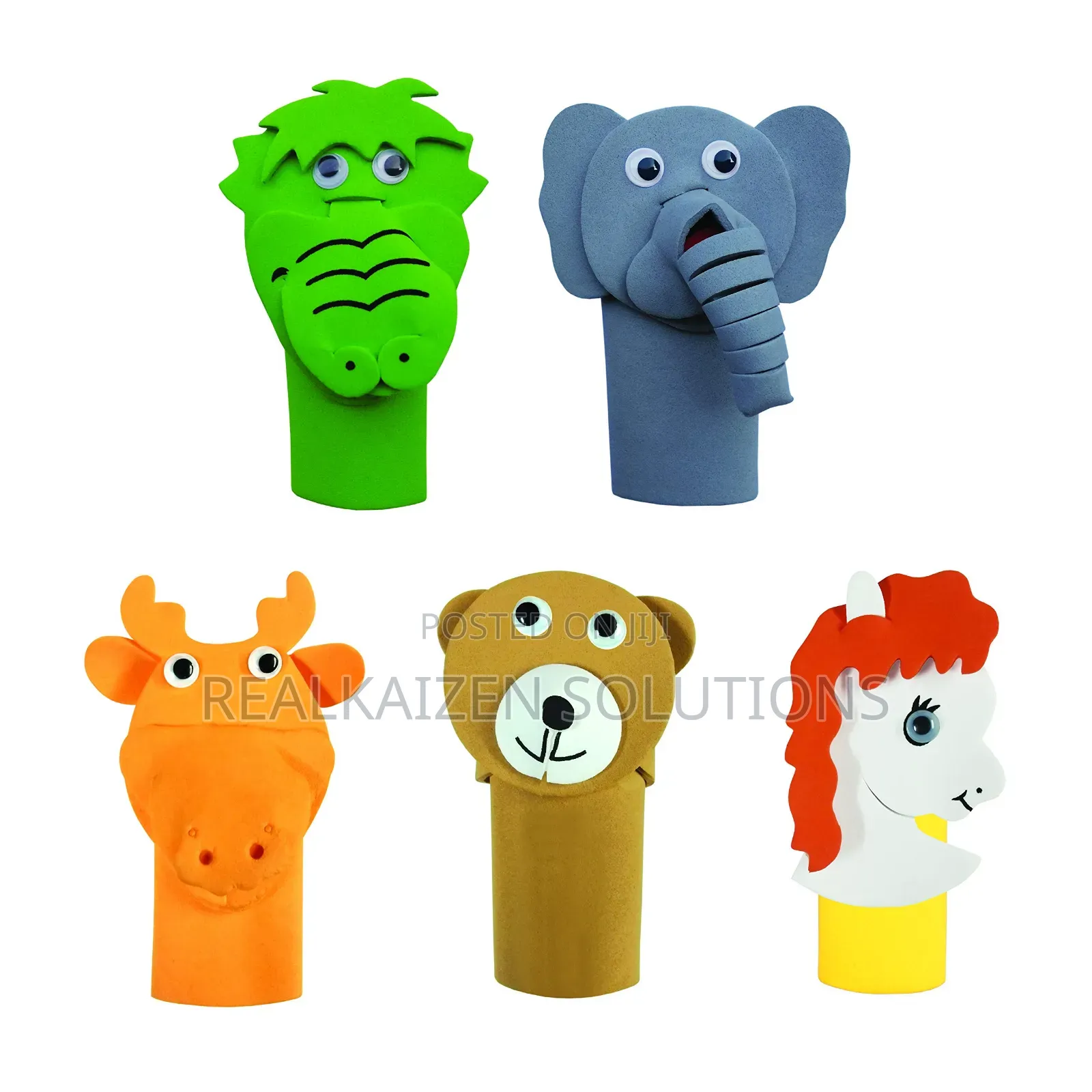DIY EVA Finger Family Puppet Making Kit for Children
