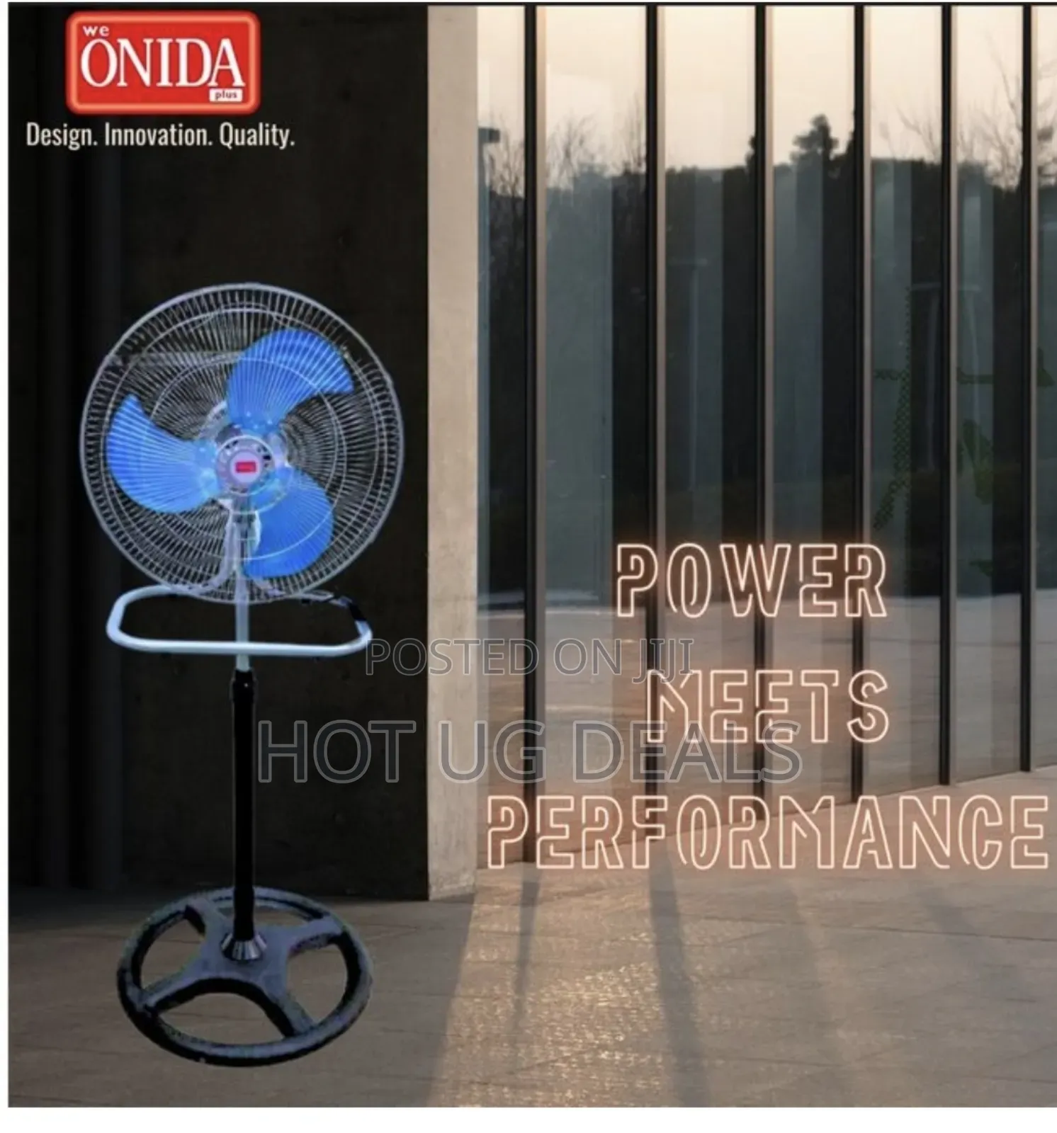 3 In 1 18 Inch Stand Fan - Silver Black