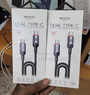 60w Dul Type C Usb C to C 3A Max Fact Charge