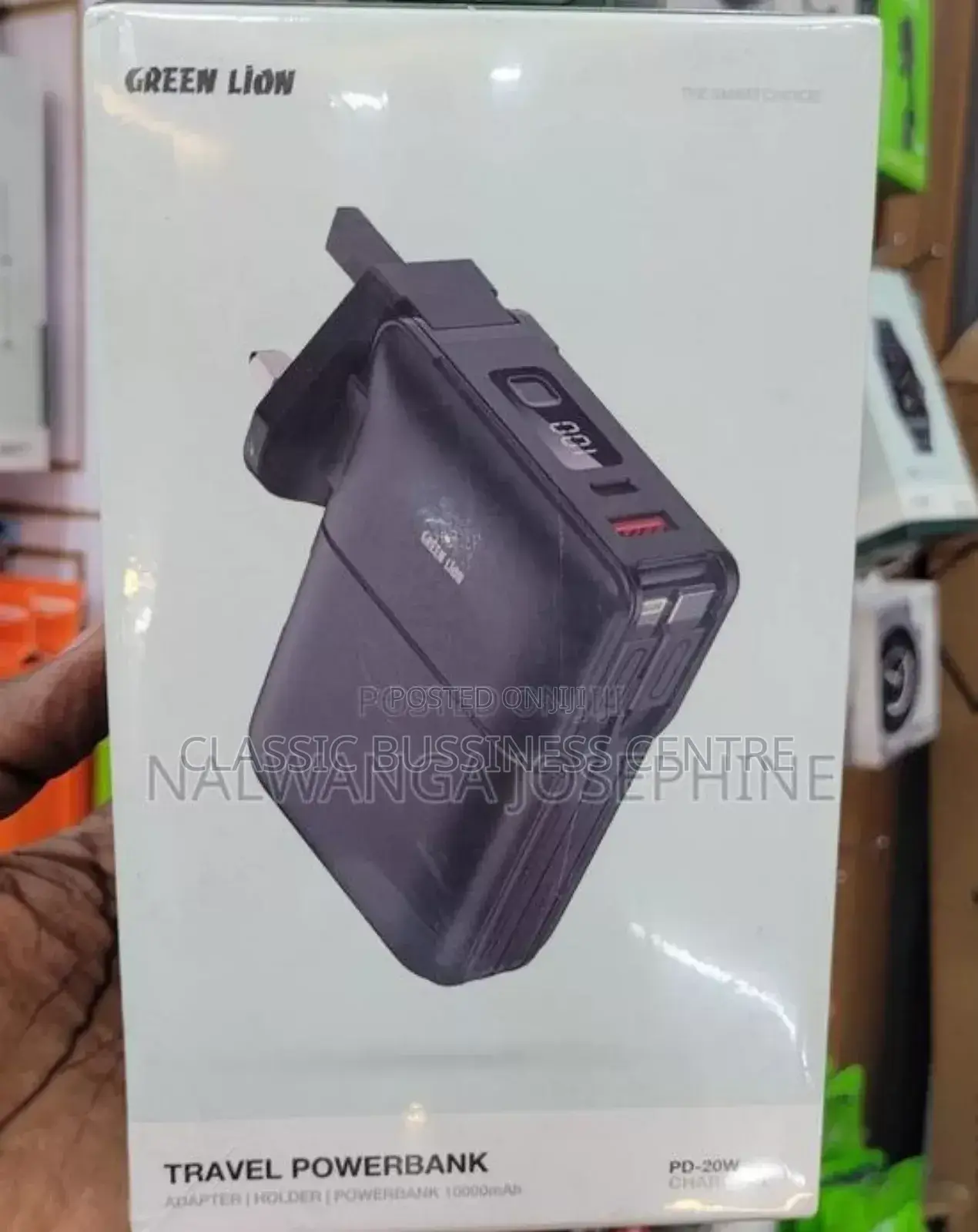 Green Lion Travel Powerbank and Adapter