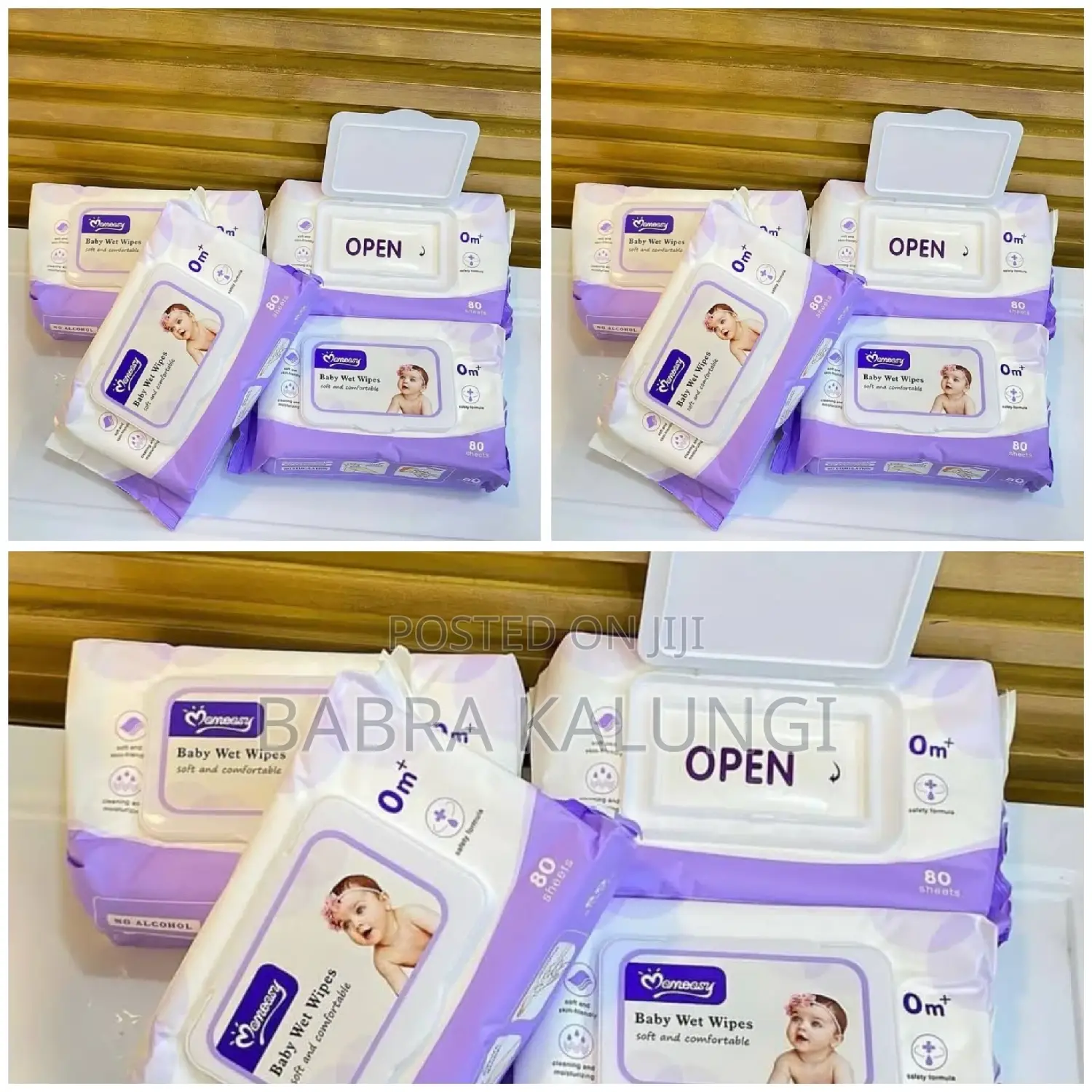 Momeasy Baby Wipes- Blue