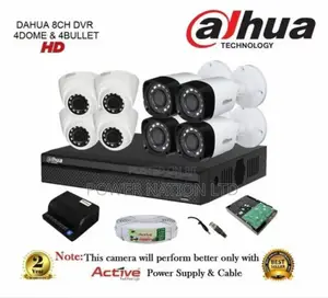 8 Channel Dahua CCTV Camera Full Kit
