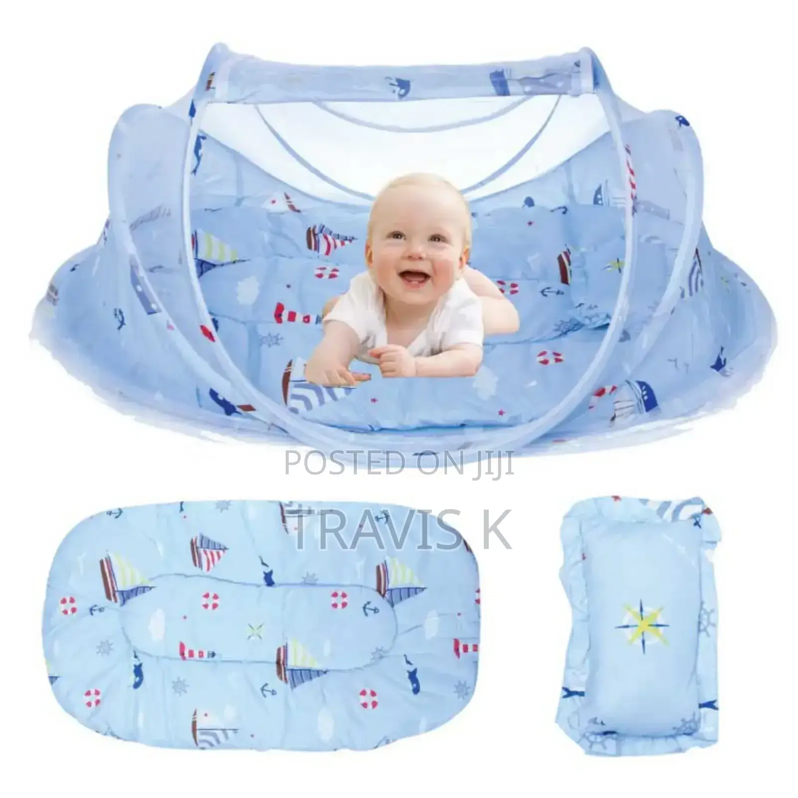 Baby Foldable Bed With Mosquito Net