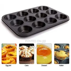 12 Hole Cupcake Baking Tray
