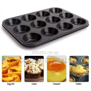 12 Hole Cupcake Baking Tray