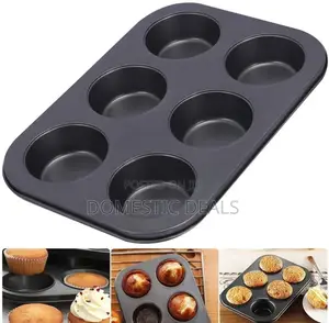 6 Holes Cupcake Baking Tray