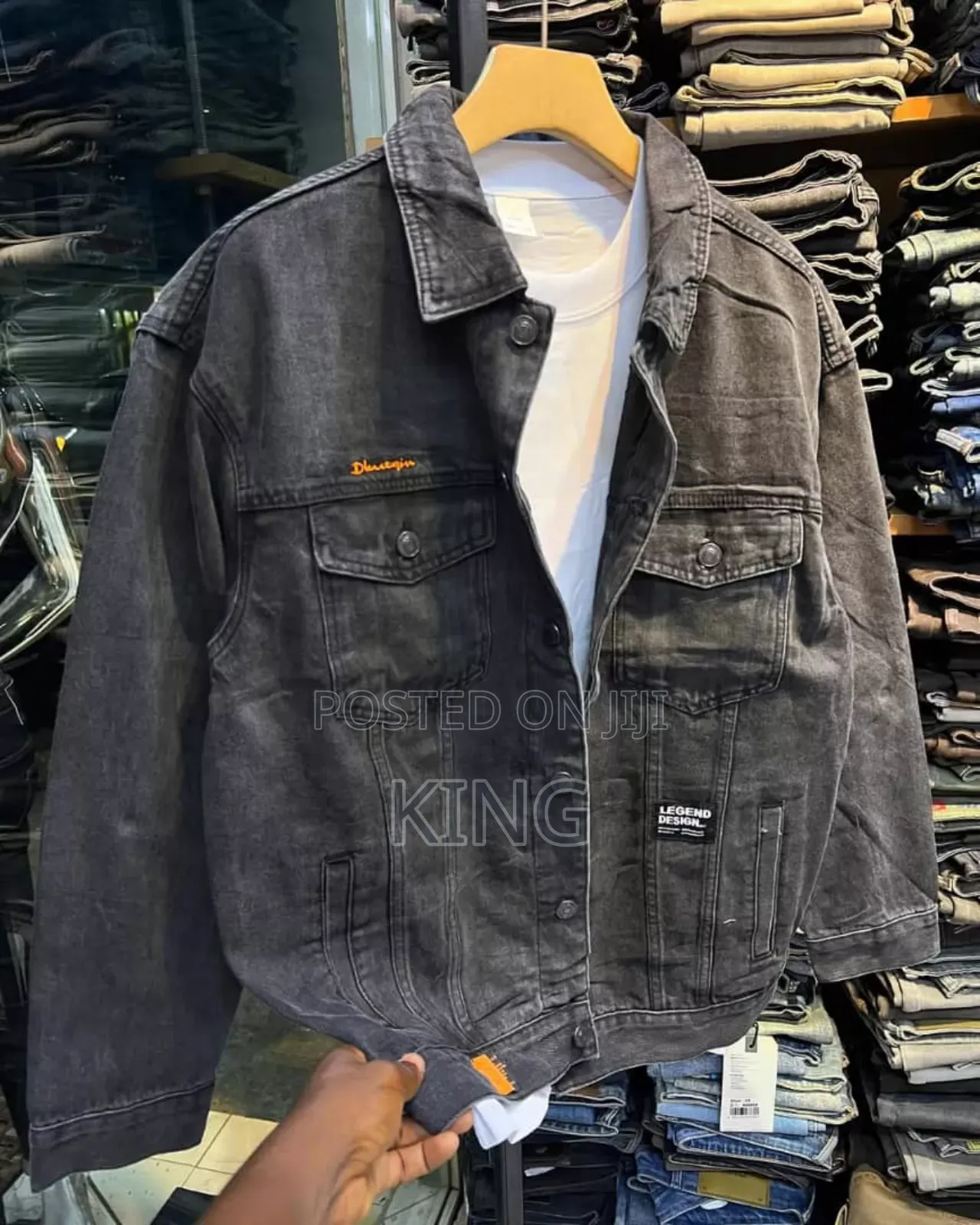 Clash Grey Jacket. Jean Jackets