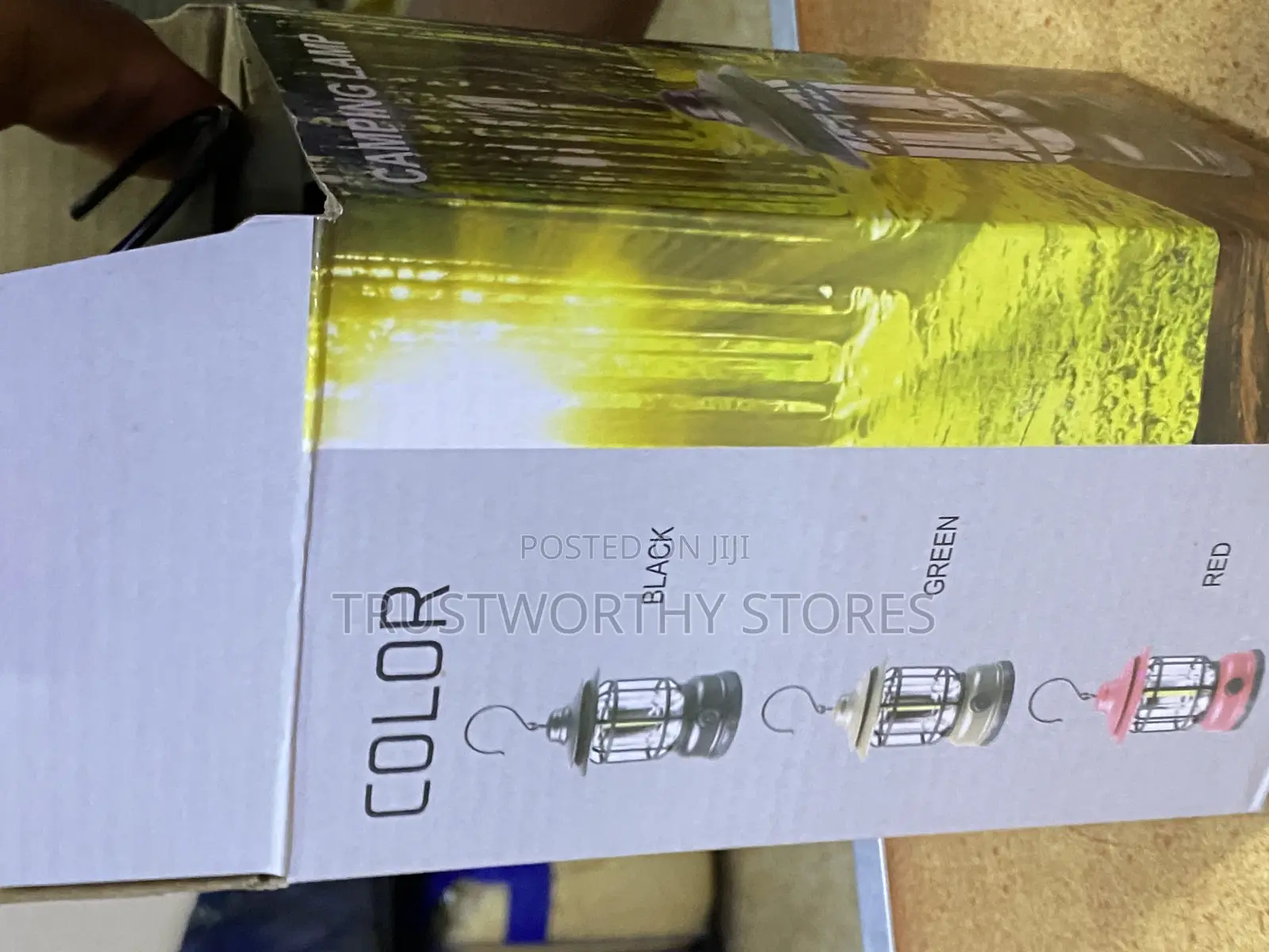 Rechargeable Garden and Camping Lamp With Hook