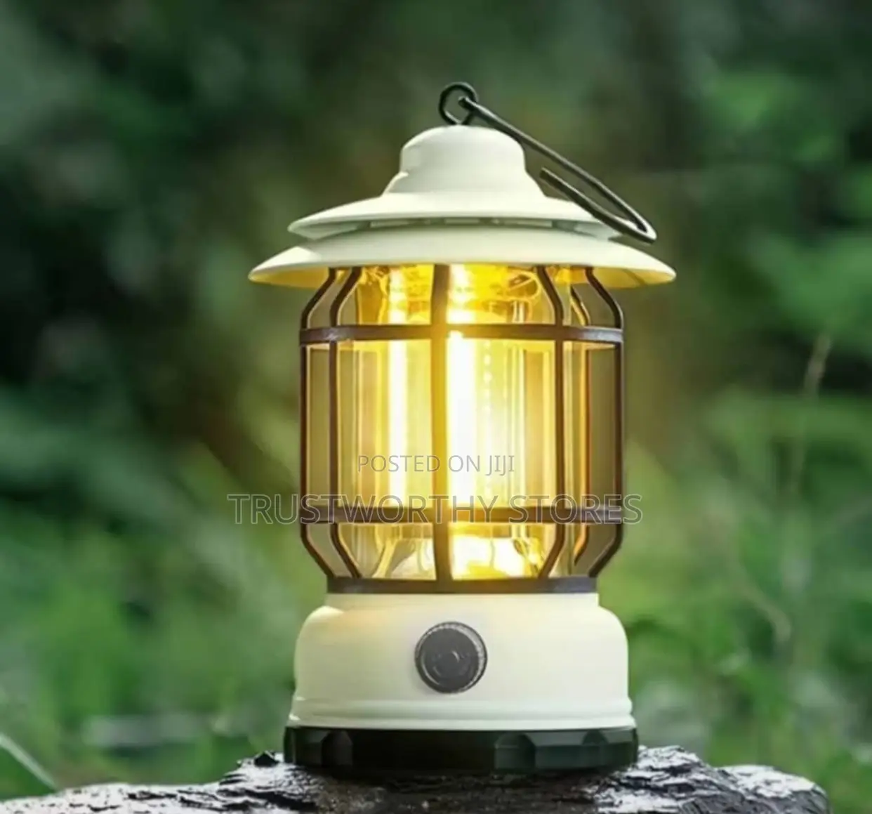 Rechargeable Garden and Camping Lamp With Hook