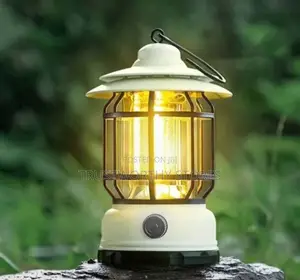 Rechargeable Garden and Camping Lamp With Hook