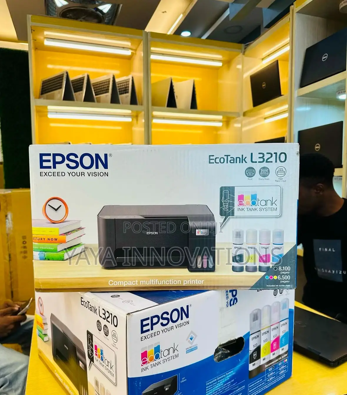 Epson Ecotank L3210 Printer With Original Ink