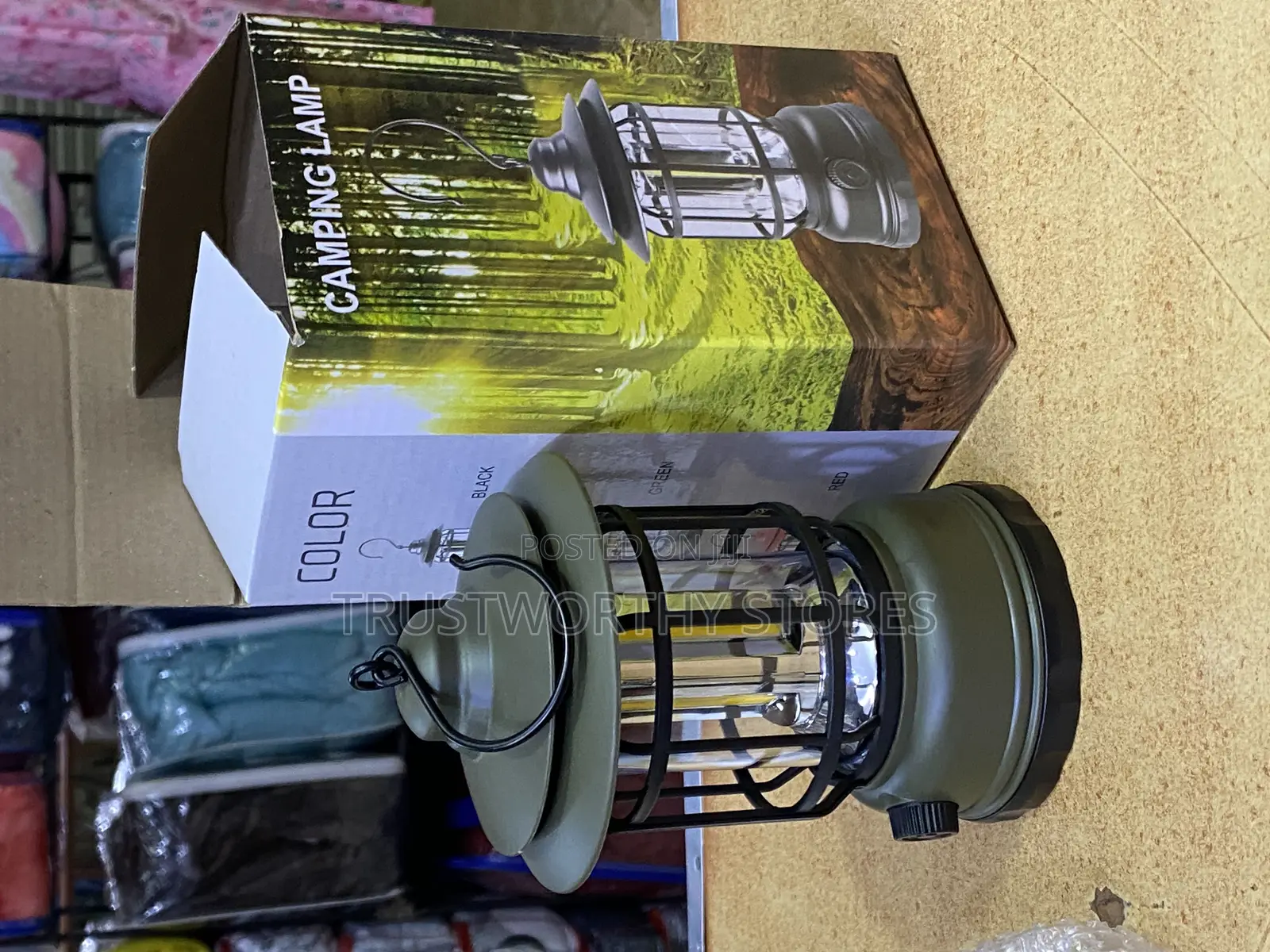 Rechargeable Garden and Camping Lamp With Hook