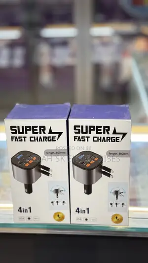 4in1 Super Fast Car Charger With MP3