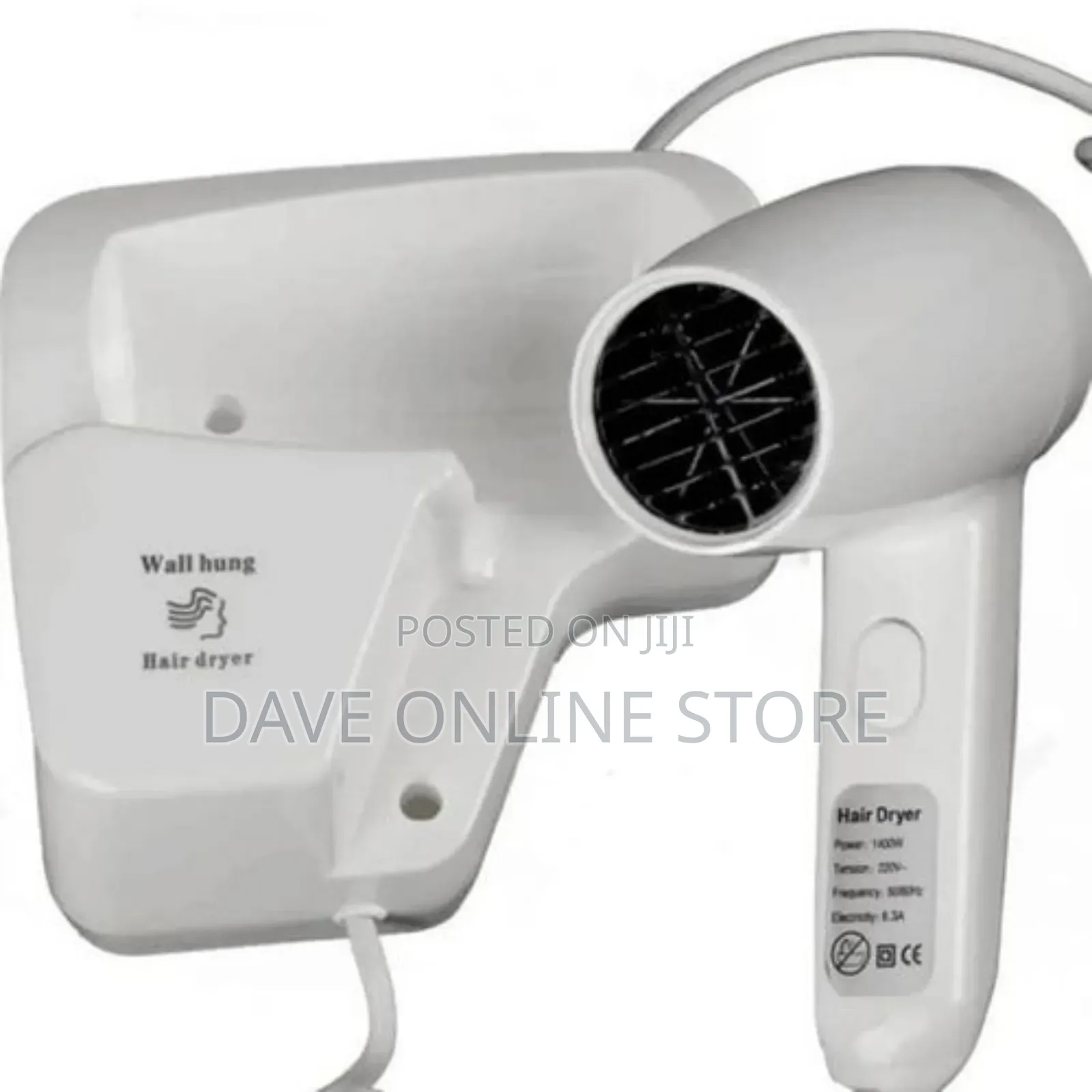 Wall Mounted Hair Dryer With Fast Drying Results