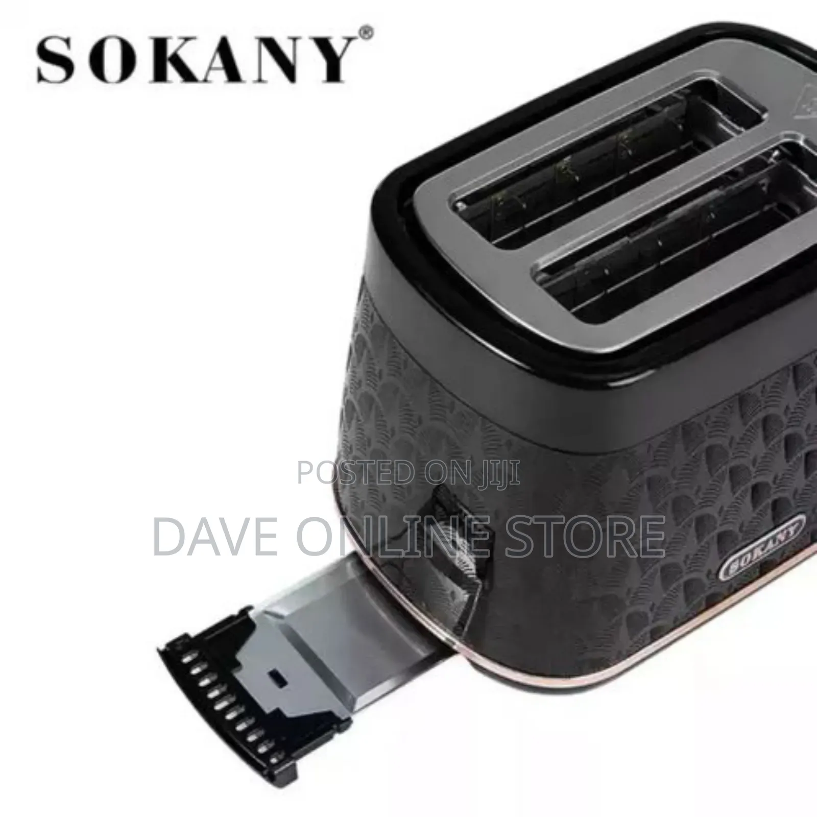 Sokany 2 Slices Electric Bread Toaster-Black
