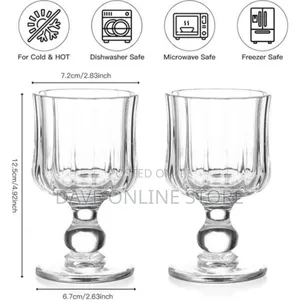6 Pc's Irish Coffee Glasses - Espresso Cups for Coffee Bar