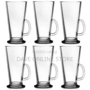 6 Pieces of Irish Coffee Ice Cream Tea Glasses .Transparent