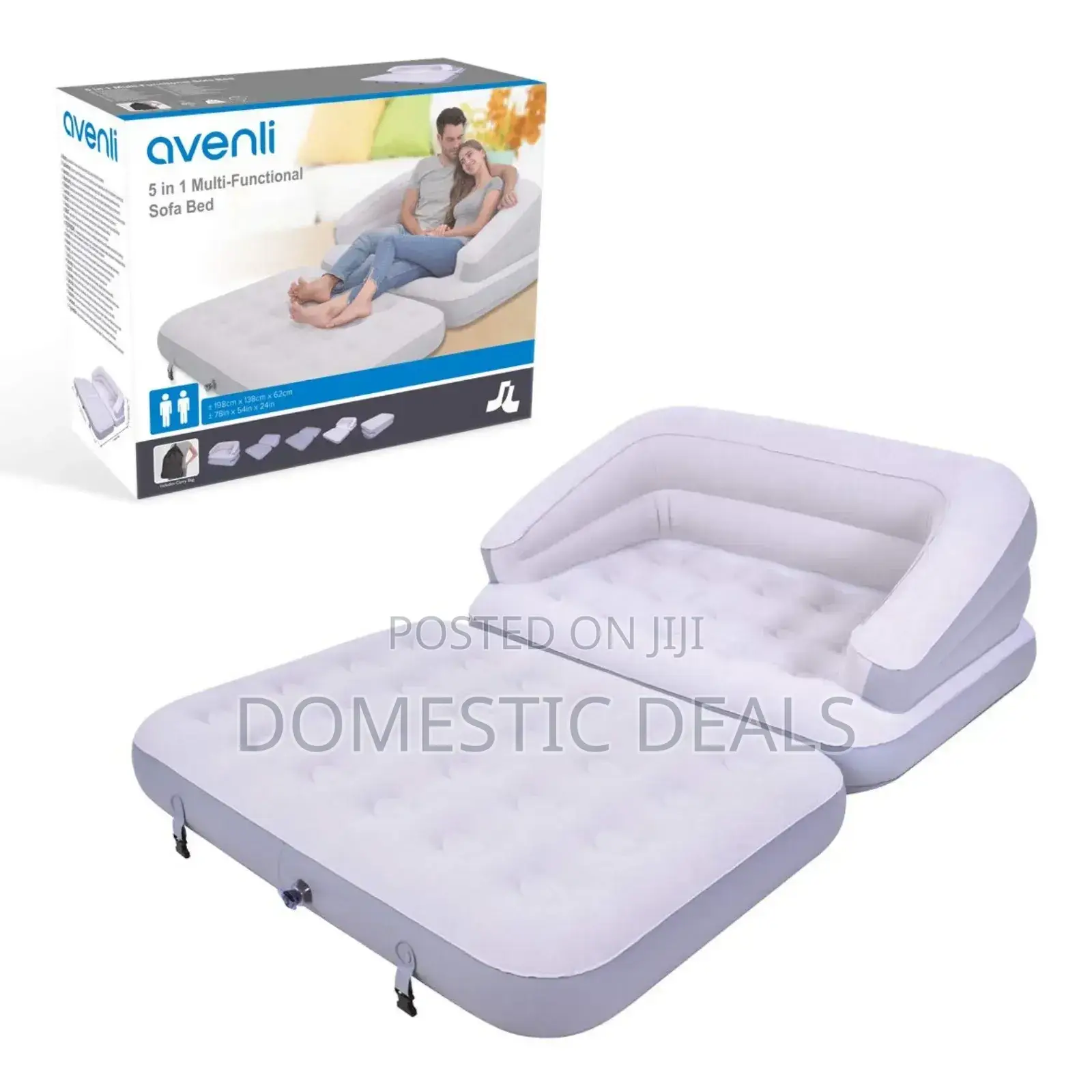 Avenue Inflatable Sofa Convertible to Double Air Bed