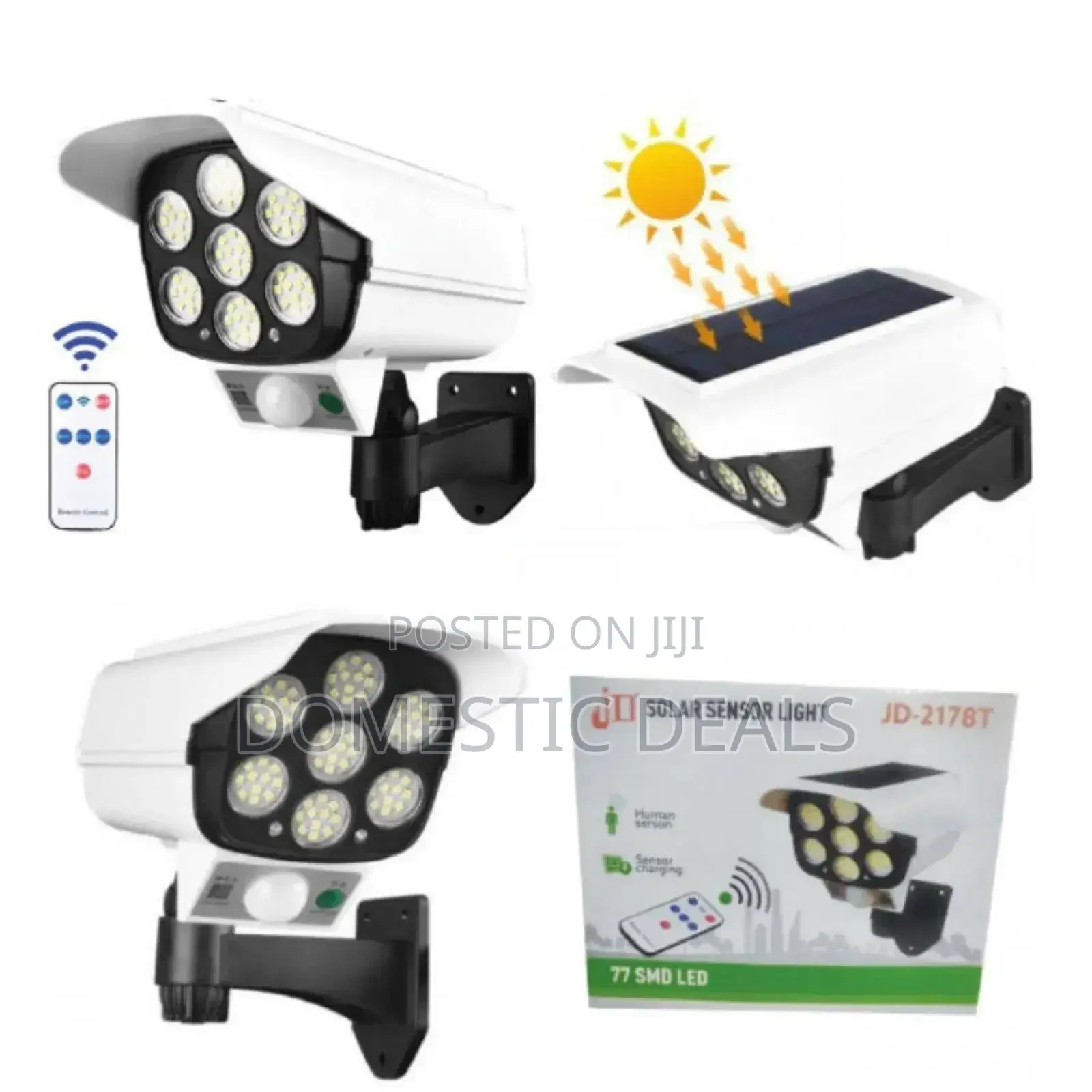 Solar Powered Security Light Motion Sensor