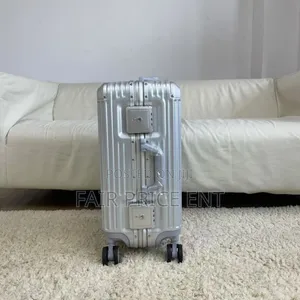 Noble Aluminium Plastic Lock and Key Suitcases.( Gray)