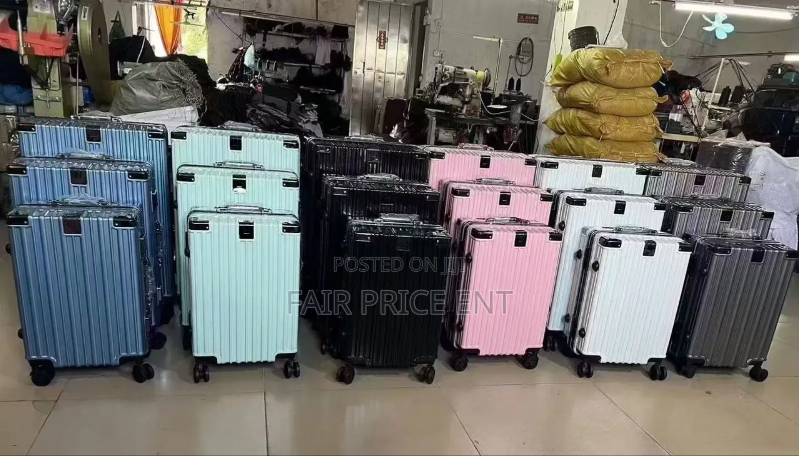 Fullset of Noble Aluminium Plastic Suitcases. ( Blue)