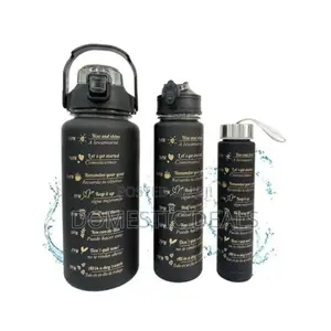 Set of 3 Motivational Water Bottle Set