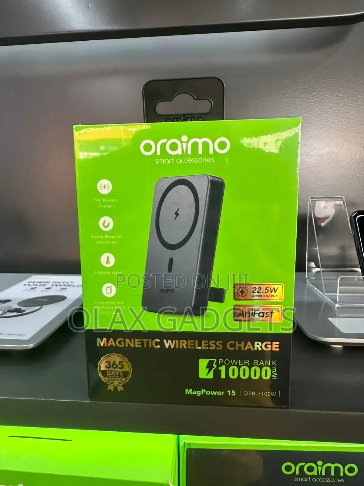 Oraimo Magpower 10000mah Wireless Charge Power Bank