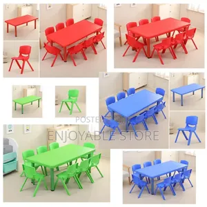 Photo - Set of Plastic Baby(Kids) Table and Chairs