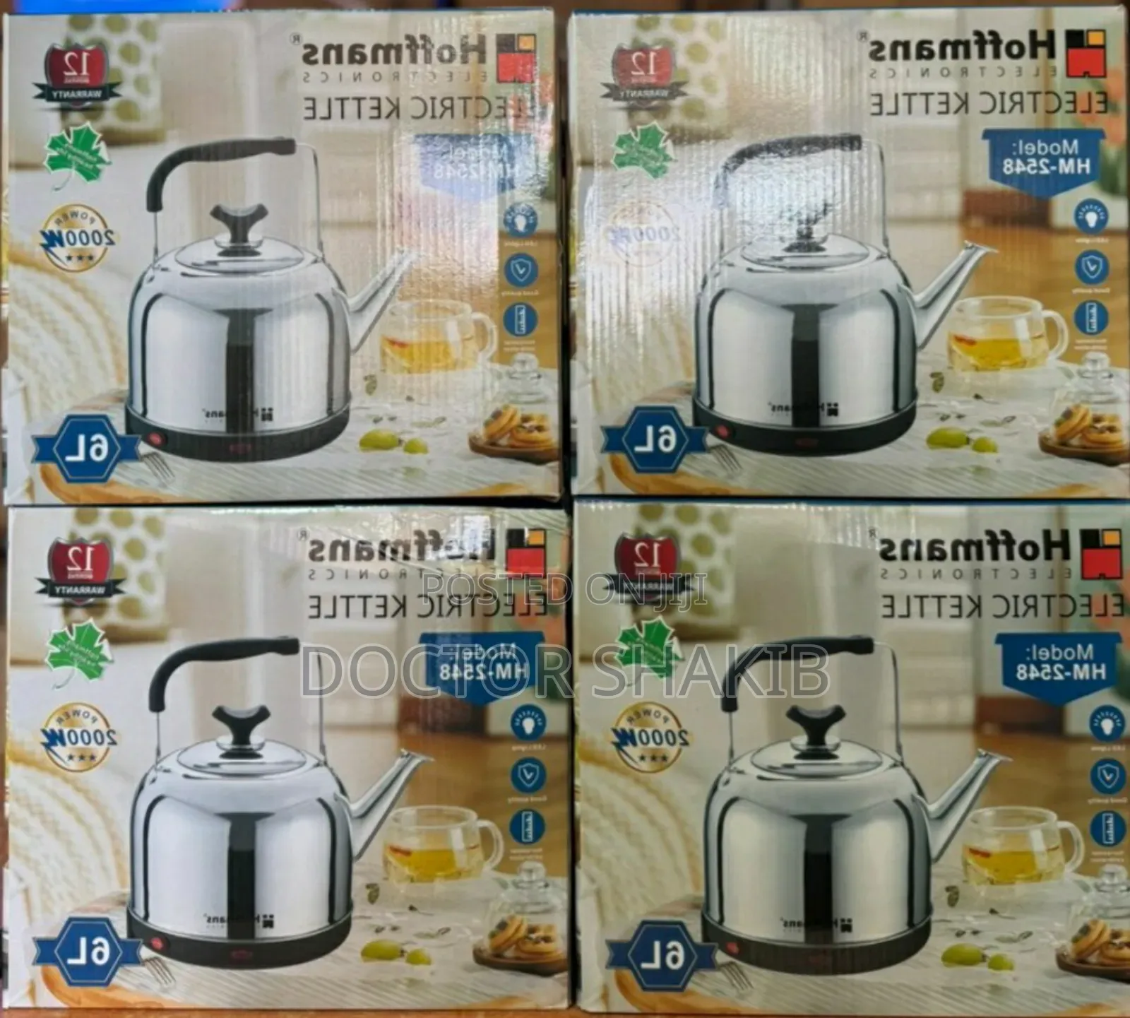 Quality Hoffmans 6 LTRS Stainless Steel Electric Kettle