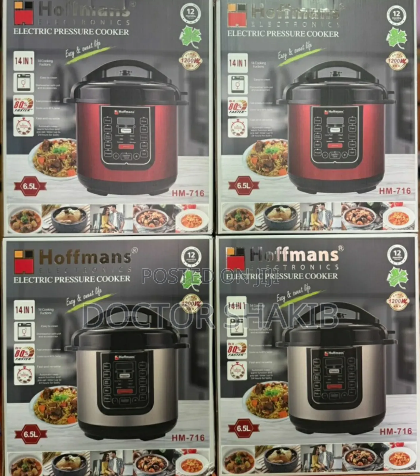 High-Quality Hoffman 6.5L Electric Pressure Cooker