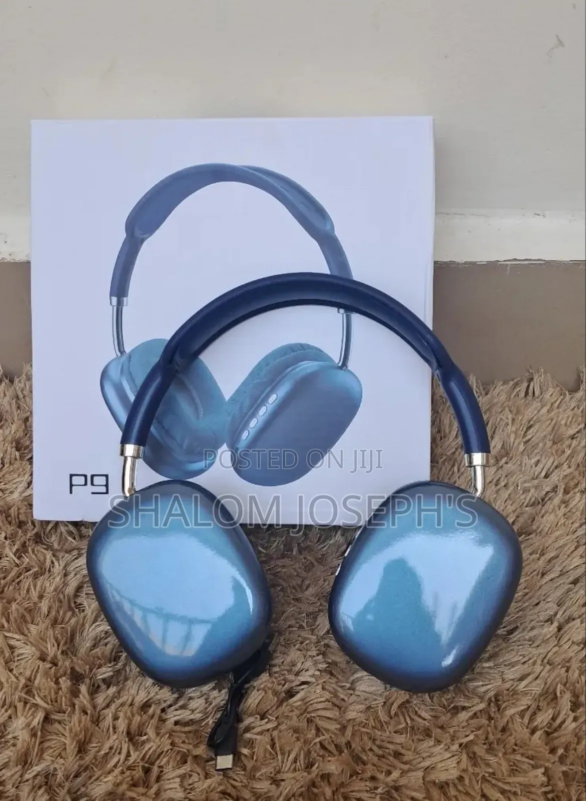 P9 Wireless Headphones- Blue / With Memory Card Slot