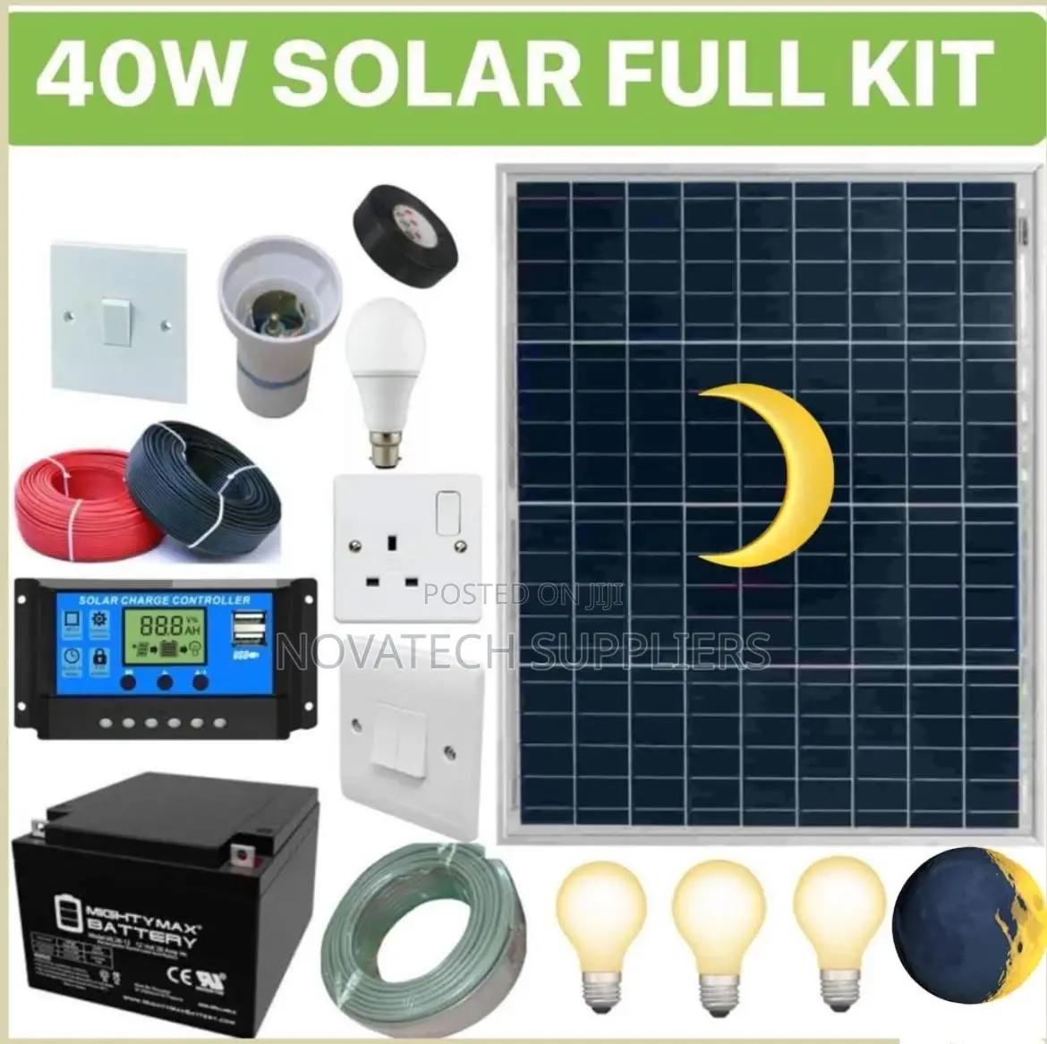 40W Solar System Full Kit / Quanta