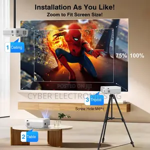 Portable Smart Projector With Wifi and Bluetooth and Cast