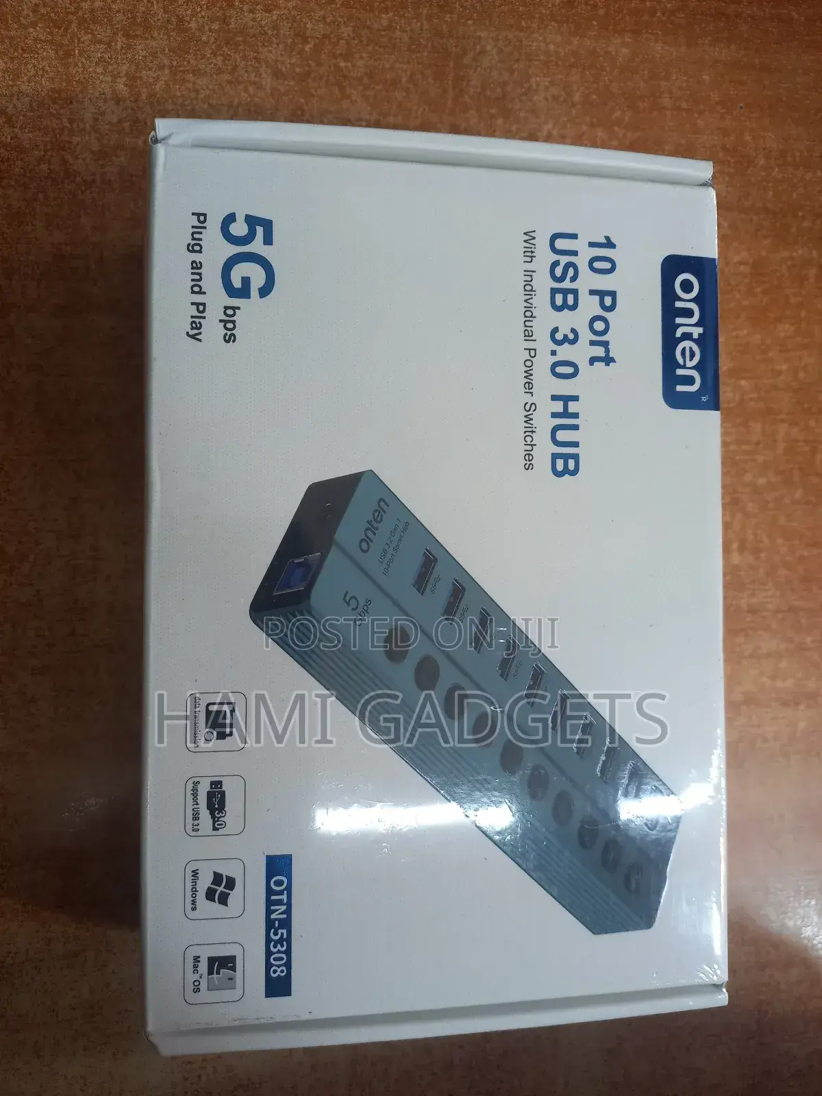 Onten 10port USB 3.0 Hub 5G BPS (Otn 5308)